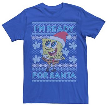 Men's SpongeBob SquarePants I'm Ready For Santa Tee