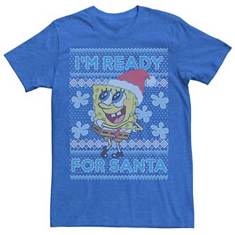 Men's SpongeBob SquarePants I'm Ready For Santa Tee