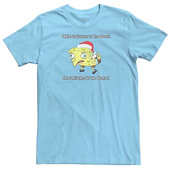 Men's Spongebob Squarepants Christmas Is The Worst Tee
