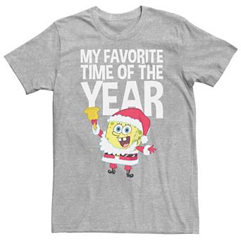 Men's Spongebob Squarepants Santa Christmas Tee