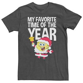 Men's Spongebob Squarepants Santa Christmas Tee