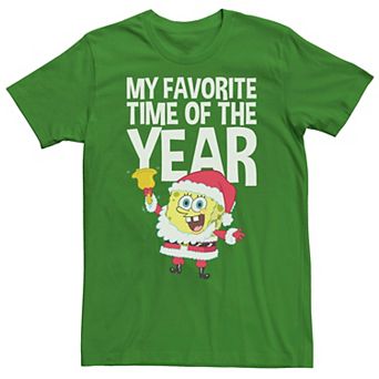 Men's Spongebob Squarepants Santa Christmas Tee