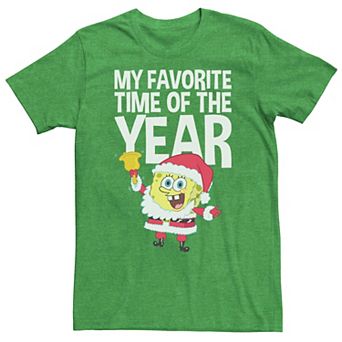 Men's Spongebob Squarepants Santa Christmas Tee