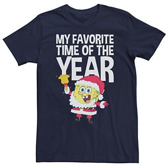 Men's Spongebob Squarepants Santa Christmas Tee