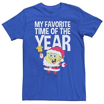 Men's Spongebob Squarepants Santa Christmas Tee
