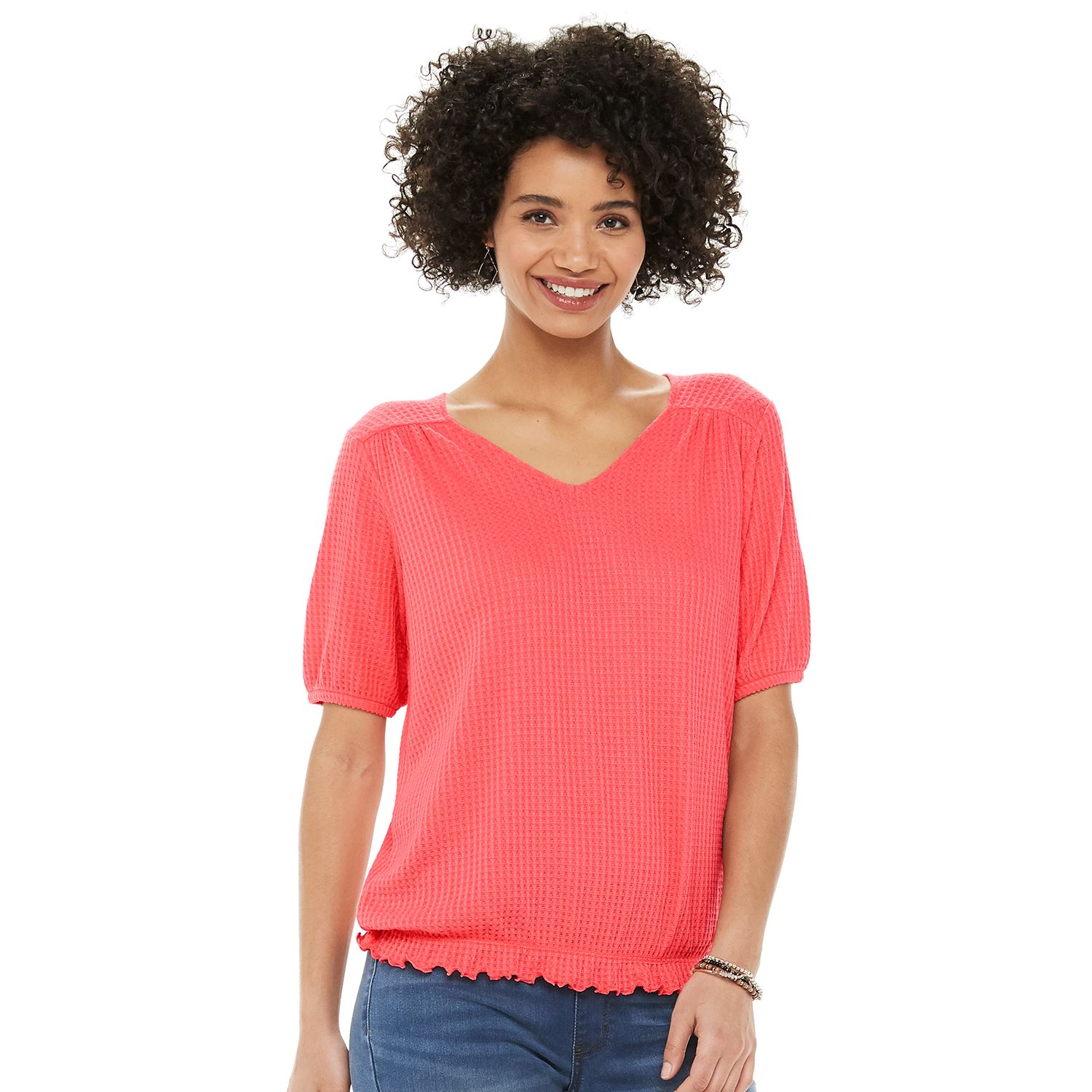 kohls womens peasant tops