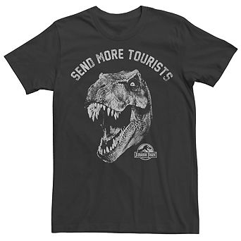 Men's Jurassic Park Tyrannosaurous Says Send More Tourists Tee