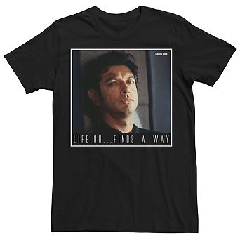 Men's Jurassic Park Ian Malcolm Life Finds A Way Tee