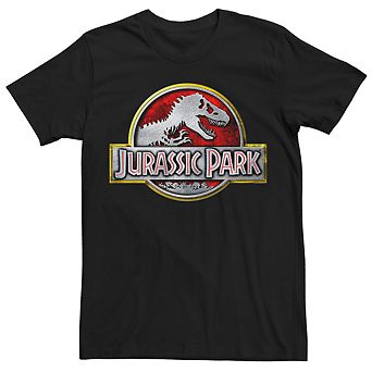 Men's Jurassic Park Chrome Logo Tee
