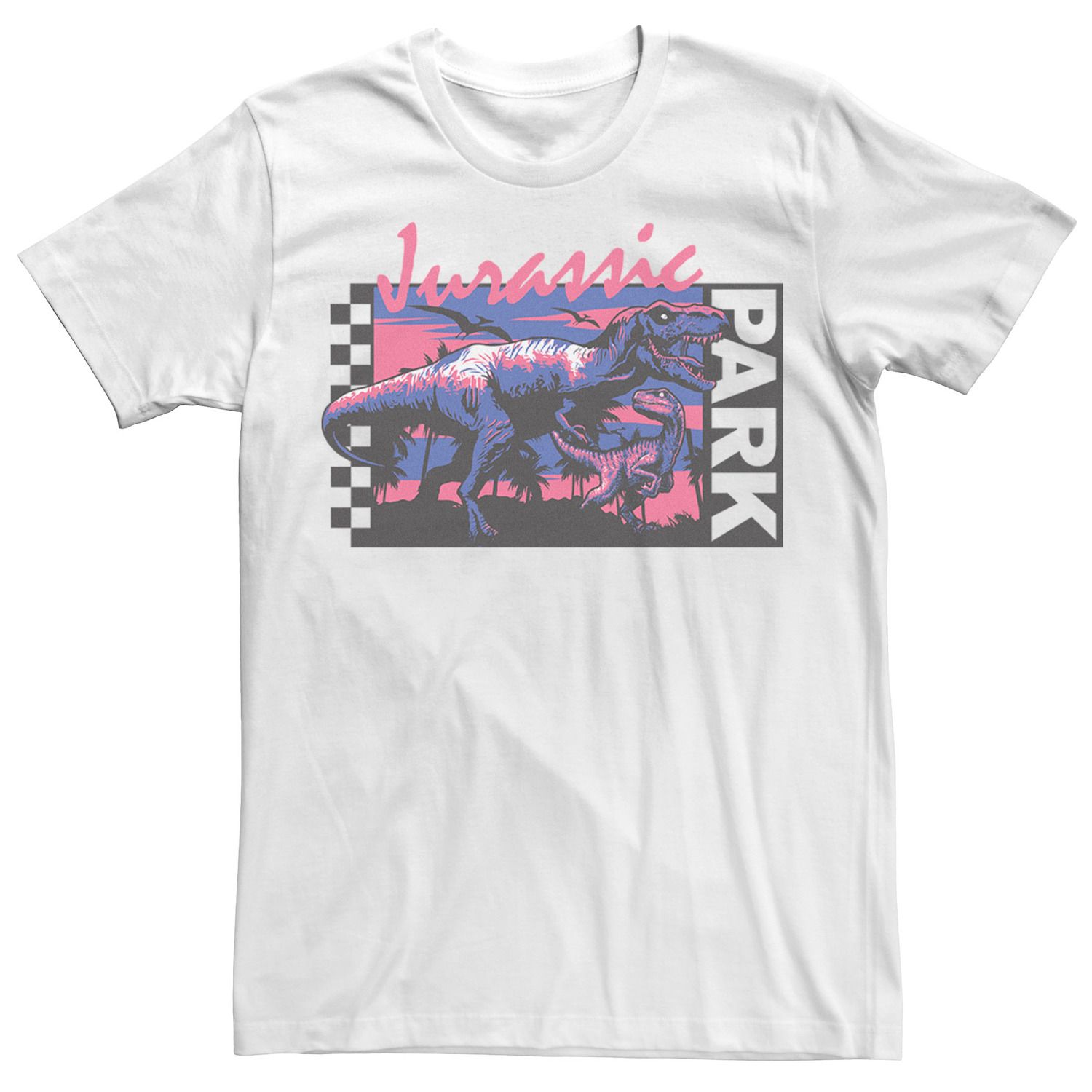 Jurassic Park Retro Logo Strickpullover Für Männer – Multicolor, Aus 50% Baumwolle/50% Polyacryl