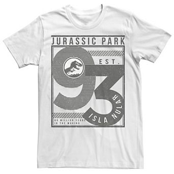 Men's Jurassic Park Est. 93 Isla Nublar Poster Tee
