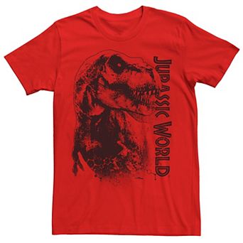 Men's Jurassic World T-Rex Close-Up Portrait Tee