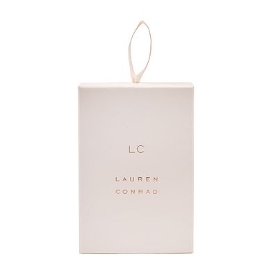 LC Lauren Conrad Haloed Pink Cat Eye Pendant Necklace & Nickel Free Stud Earring Set