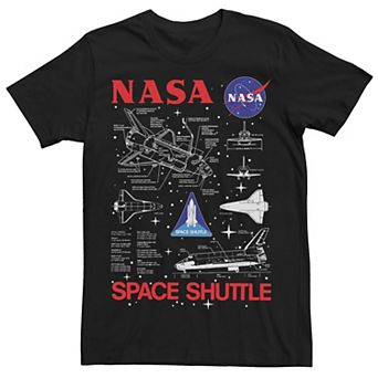 Men's NASA Space Shuttle Schematics Tee