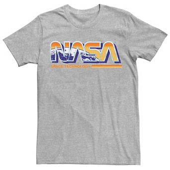Men's NASA Space Technology Retro Rainbow Logo Tee