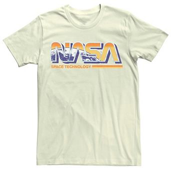 Men's NASA Space Technology Retro Rainbow Logo Tee