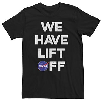 Men's NASA We Have Lift Off Text Stack Logo Tee