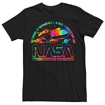 Men's NASA Space Shuttle Tie Dye Logo Tee
