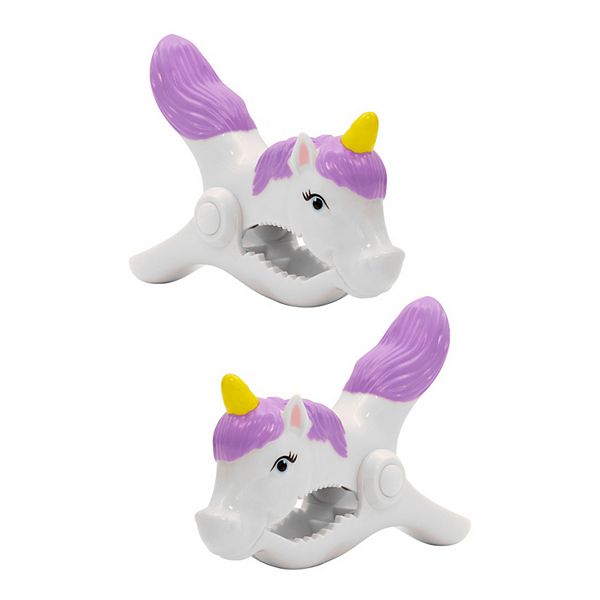Unicorn Boca Clip Bath Towels