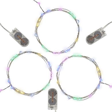 LumaBase 3-pk. Multi-Colored LED Fairy String Lights