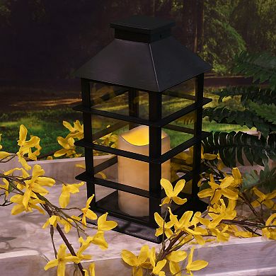 LumaBase Solar LED Candle Lantern Table Decor