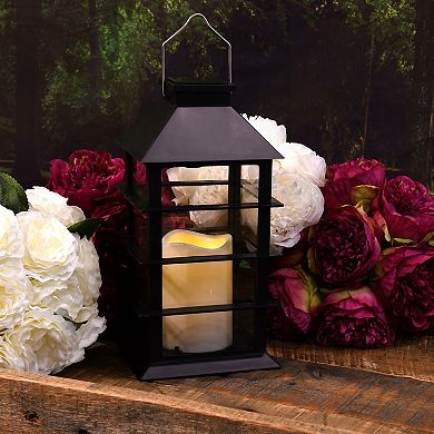 LumaBase Solar LED Candle Lantern Table Decor