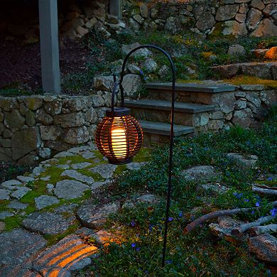 LumaBase Round Solar Lantern & LED Candle