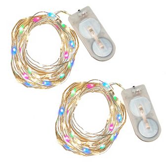 LumaBase 2 pk Multi-Colored LED Fairy String Lights