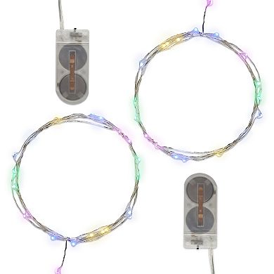 LumaBase 2-pk. Multi-Colored LED Fairy String Lights