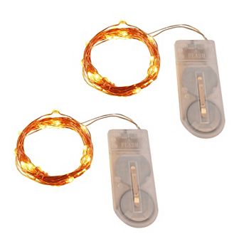 LumaBase 2 pk Copper LED Fairy String Lights