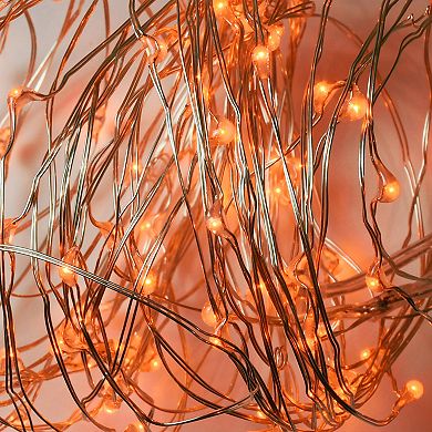 LumaBase 2-pk. Orange LED Fairy String Lights