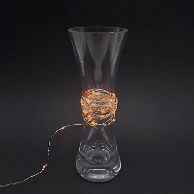 LumaBase 2-pk. Orange LED Fairy String Lights