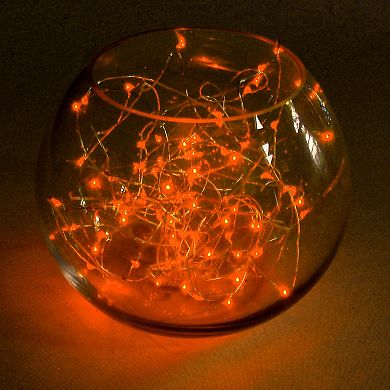 LumaBase 2-pk. Orange LED Fairy String Lights