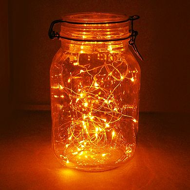 LumaBase 2-pk. Orange LED Fairy String Lights
