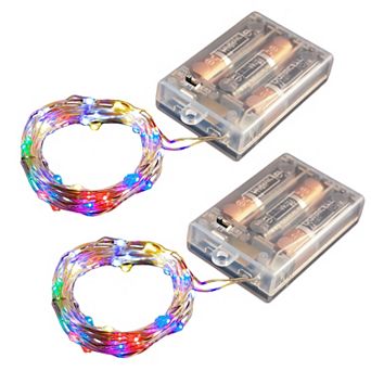LumaBase 2 pk Primary Colors LED Fairy String Lights