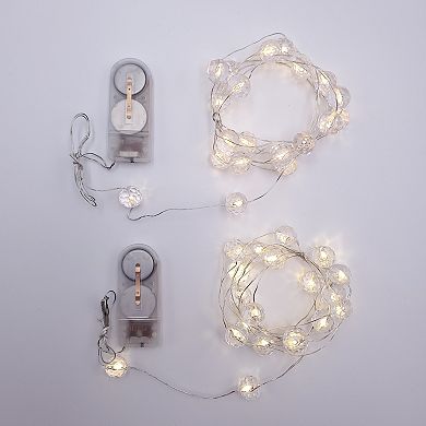 LumaBase 2-pk. Crystal Ball Mini String Lights