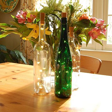 LumaBase 6-Piece Wine Cork With Fairy String Lights Set