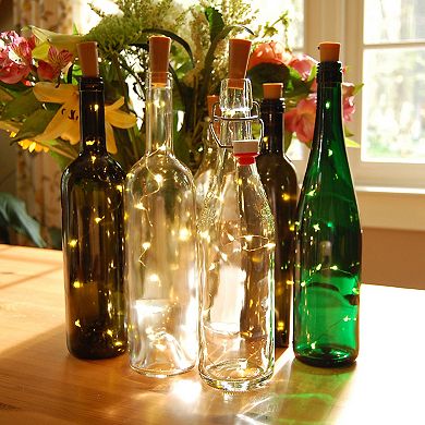LumaBase 6-Piece Wine Cork With Fairy String Lights Set