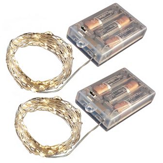 LumaBase 2 pk Warm White LED Fairy String Lights