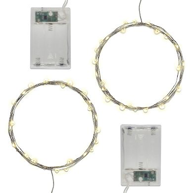 LumaBase 2-pk. Warm White LED Fairy String Lights