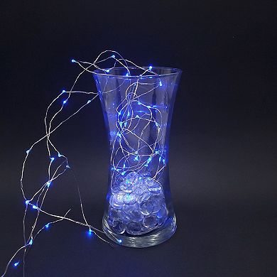 LumaBase Blue LED Fairy String Light 2-Piece Set