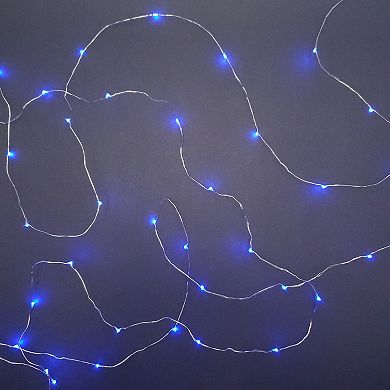 LumaBase Blue LED Fairy String Light 2-Piece Set