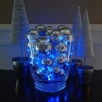 LumaBase Blue LED Fairy String Light 2-Piece Set