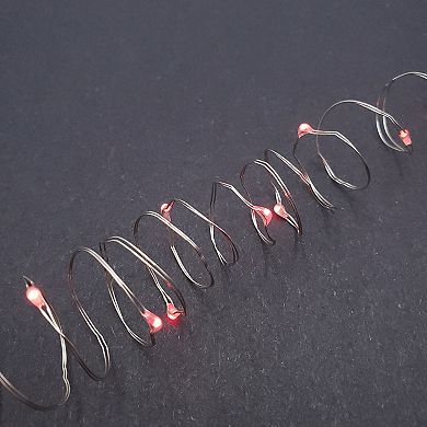 LumaBase Red LED Fairy String Light 2-Piece Set