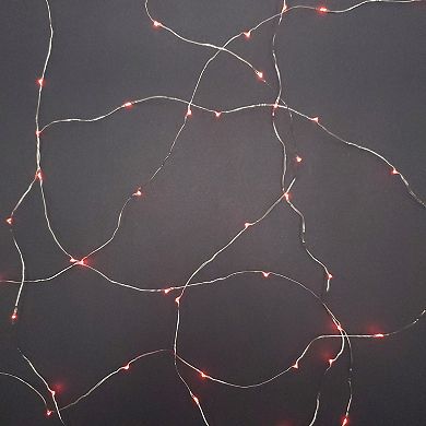 LumaBase Red LED Fairy String Light 2-Piece Set