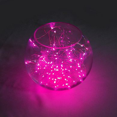 LumaBase Pink LED Fairy String Light 2-Piece Set