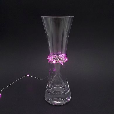 LumaBase Pink LED Fairy String Light 2-Piece Set