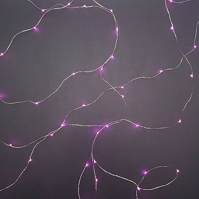 LumaBase Pink LED Fairy String Light 2-Piece Set