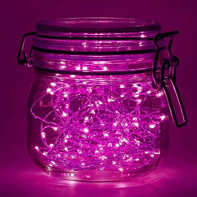 LumaBase Pink LED Fairy String Light 2-Piece Set