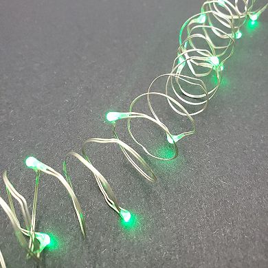 LumaBase Green LED Fairy String Light 2-Piece Set